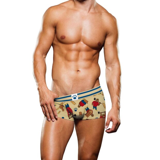 Prowler Boxershorts mit Holzfäller Bären gelb XS - XXL