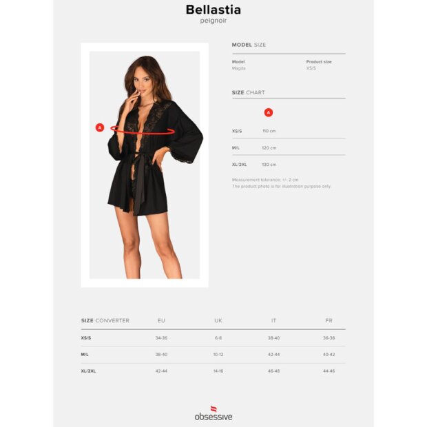Obsessive Bellastia Peignoir XS/S - XL/XXL