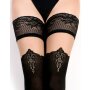 Ballerina - Fantasy Hold Ups - Stockings (50/20 denier) - Black & Transparent - S/M - L/XL