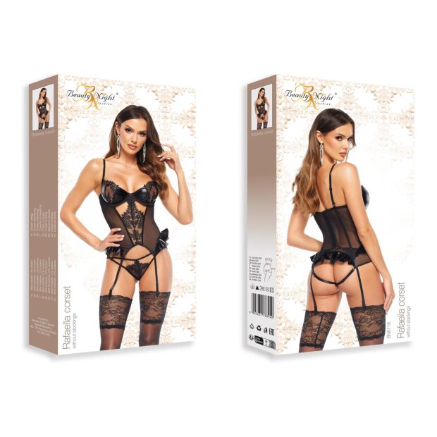 Beauty Night Fashion Rafaella corset black S/M - L/XL