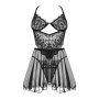 Beauty Night Fashion Dark Mirage chemise & thong black S/M - XXL/3XL