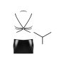 Beauty Night Fashion Eclipse dress & thong black S/M - XXL/3XL