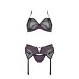 Casmir Marietta 3pcs set black-purple S/M - XXL/3XL
