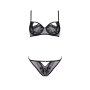 Casmir Megumi 2pcs set black-violet S/M - XXL/3XL