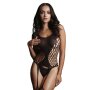 Fence Net Suspender Bodystocking Black Onesize - Queensize