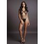 Strappy Lace Teddy Black - Onesize - Queensize