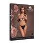 Le Désir Open Cup Triangle Bra with Lace and Adjustable Sliders Black Onesize - Queensize