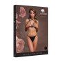 Le Désir Open Cup Triangle Bra with Neck Strap and Adjustable Sliders Black Onesize - Queensize