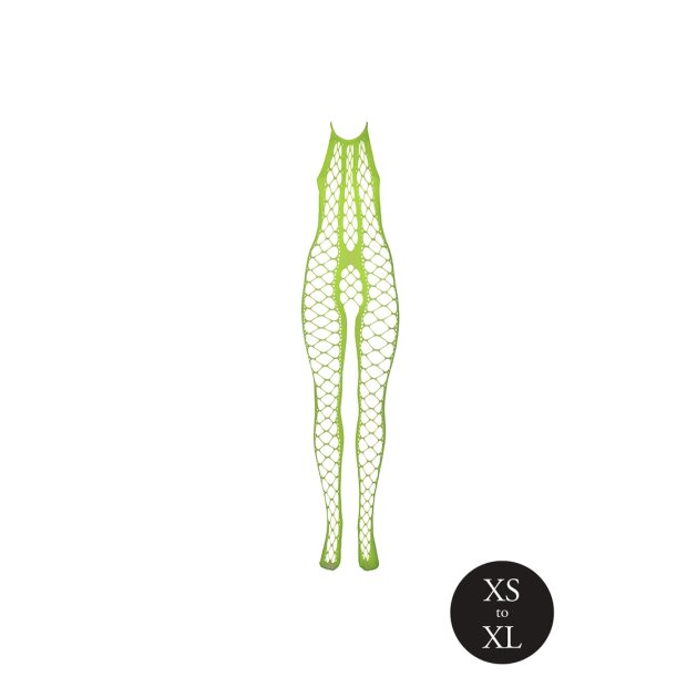 Shots Ouch! UV-Neon Bodystocking grün Onesize - Queensize