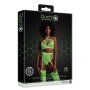 Shots Ouch! UV-Neon Zweiteiler mit Crop Top und Strümpfen grün Onesize - Queensize
