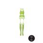 Shots Ouch! UV-Neon Zweiteiler mit Crop Top und Strümpfen grün Onesize - Queensize
