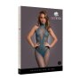 Fishnet and Lace Bodystocking Blue Onesize - Queensize