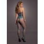 Fishnet and Lace Bodystocking Blue Onesize - Queensize