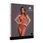 Fishnet and Lace Bodystocking Red Onesize - Queensize