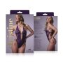 Christine Lace open crotch body Renee- purple S/M - L/XL