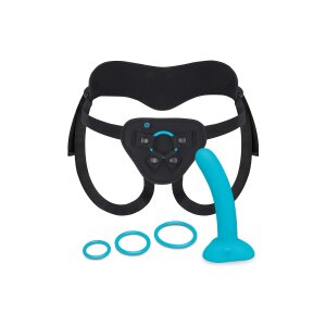 B-Vibe Every Body strap-on harness set with dildo...