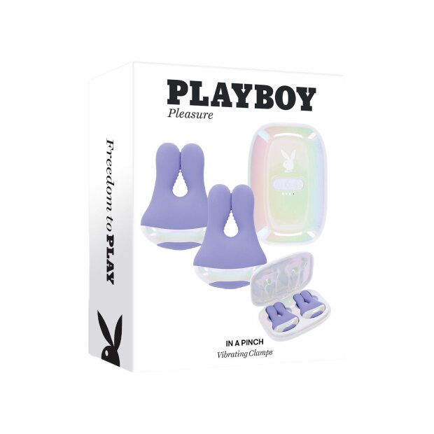 Evolved Playboy pinces à tétons vibrantes violettes