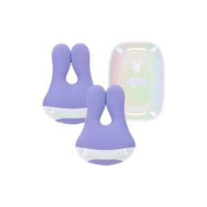 Evolved Playboy nipple clamps with vibration purple