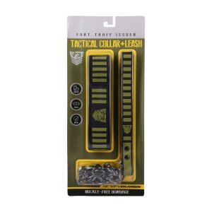 Doc Johnson Tactical Collar and Leash Multicolor