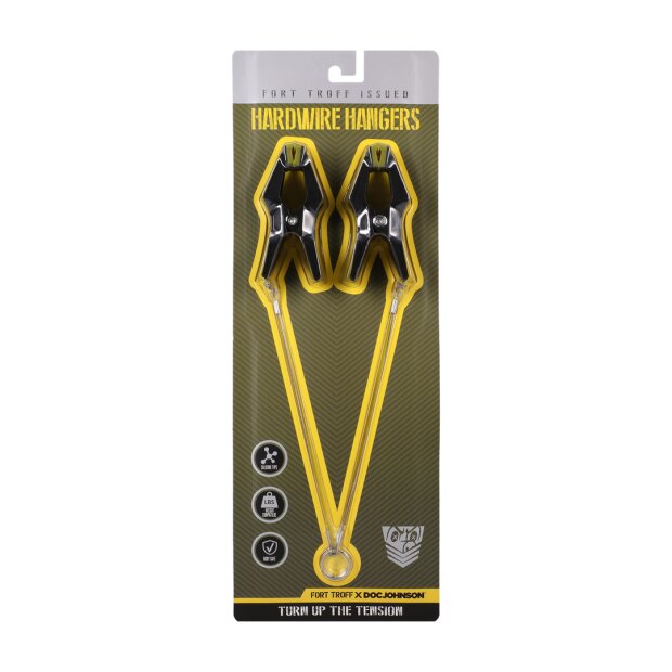 Doc Johnson Hardwire Hangers Nipple Clamps Multicolor
