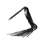 Rise Long Flogger with Soft Ends Black