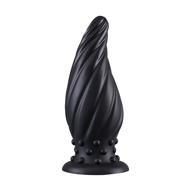 DarkSil Plug Spiral Pik XL 21 x 8 cm Black