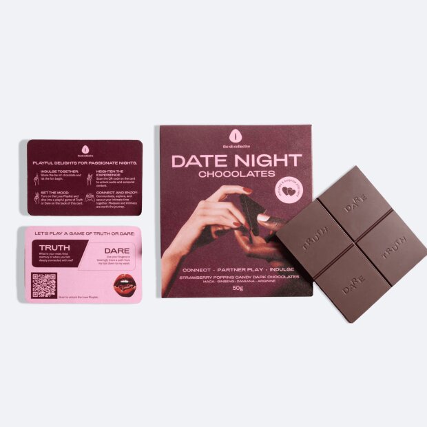 DATE NIGHT Chocolate with strawberries, maca & ginseng