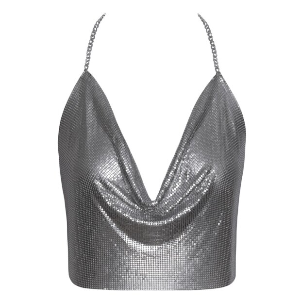 Cottelli Collection Top Metal Silver