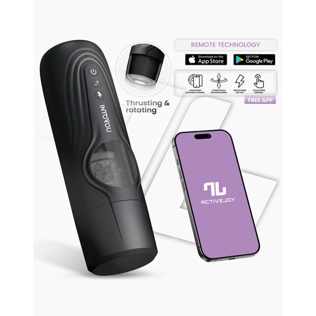 IY Egor Thrusting & Rotating Masturbator App-Controlled Black