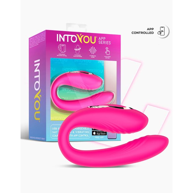 IY Couty Pärchenvibrator App-gesteuert Pink 10.3 cm Ø 3,4 cm