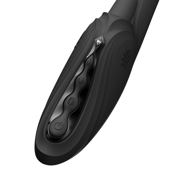 Zalo Ares G-Spot Rabbit Vibrator App Control 24,6 cm Black