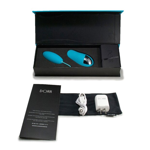 DORR Spot Duo Vibrating Egg with Remote Turquoise 8.5 cm Ø 4.4 cm