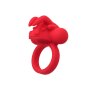 CalExotics The Matador Anneau Pénien Vibrant Rechargeable Rouge Ø 3,8 cm