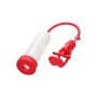 CalExotics Magnified Pump Penispumpe Rot 21,5 cm Ø 7 cm