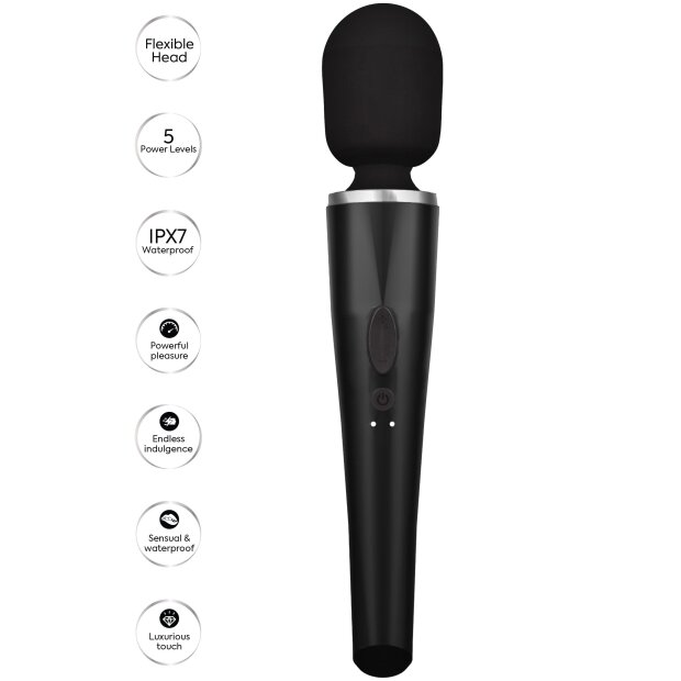 Caresse Pro Wand Massager 30 cm Black