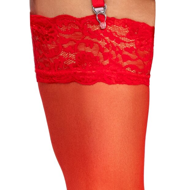 Cottelli Collection Stockings red XL