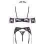 Abierta Fina Top Suspender Set S