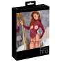 Abierta Fina Body open cup red M