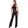 Noir Transparent Overall with Glitter Black S