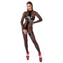 Noir Combinaison Transparente avec Entrejambe Ouvert Noir L