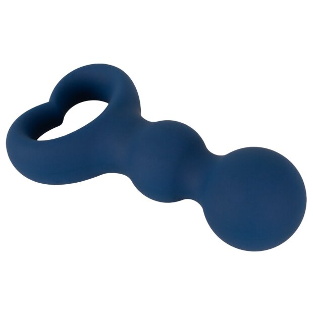 Magic Shiver Analplug in Herzform Blau 2,9 cm