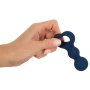 Magic Shiver Analplug in Herzform Blau 2,9 cm