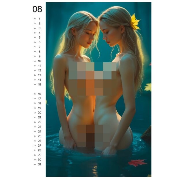 PIN-UP Calendrier Set Sexy Girls & Wild Fantasy 2026