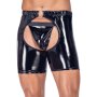 Black Level ensemble string et chaps en cuir verni noir M