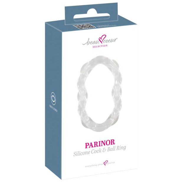 beau coeur Parinor Silikon Cockring Transparent Ø 6,5 cm