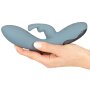 beau coeur Velina Rabbit Vibrator Blau 20 cm