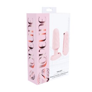 Loveline Velvet plug vibrant avec...