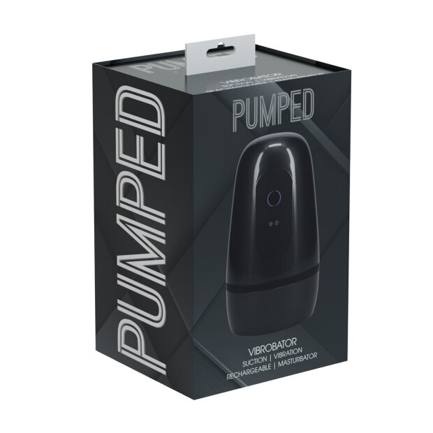 Shots Pulsar Negative Pressure Suction Masturbator Pump with Vibration Black