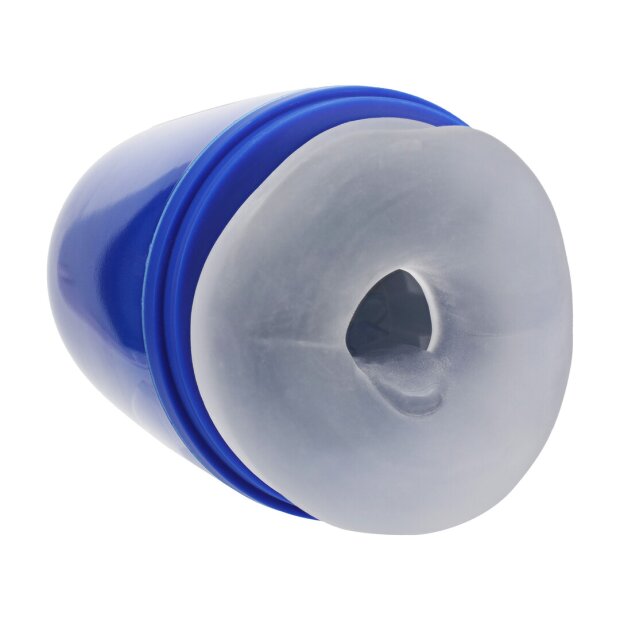 Shots Pulsar Negative Pressure Suction Masturbator Pump with Vibration Blue