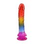 Doc Johnsons Crystal Jellies Realistic Cock with Balls Mehrfarbig 24,1 cm
